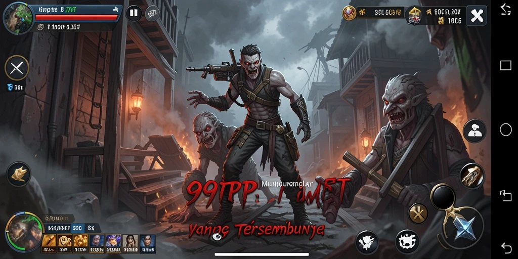 Screenshot menampilkan suasana menyeramkan dalam gameplay 99RTP.