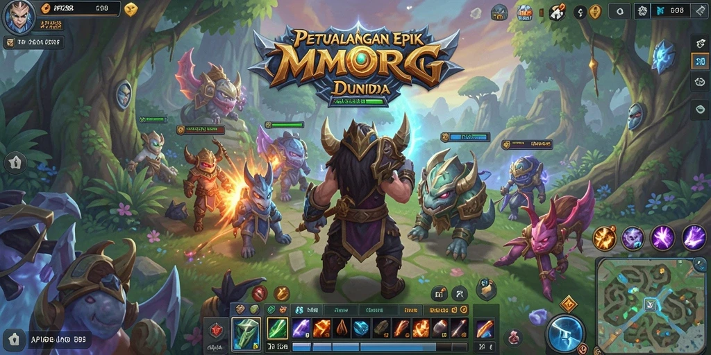 Tampilan gameplay menakjubkan di dunia MMORPG API288.