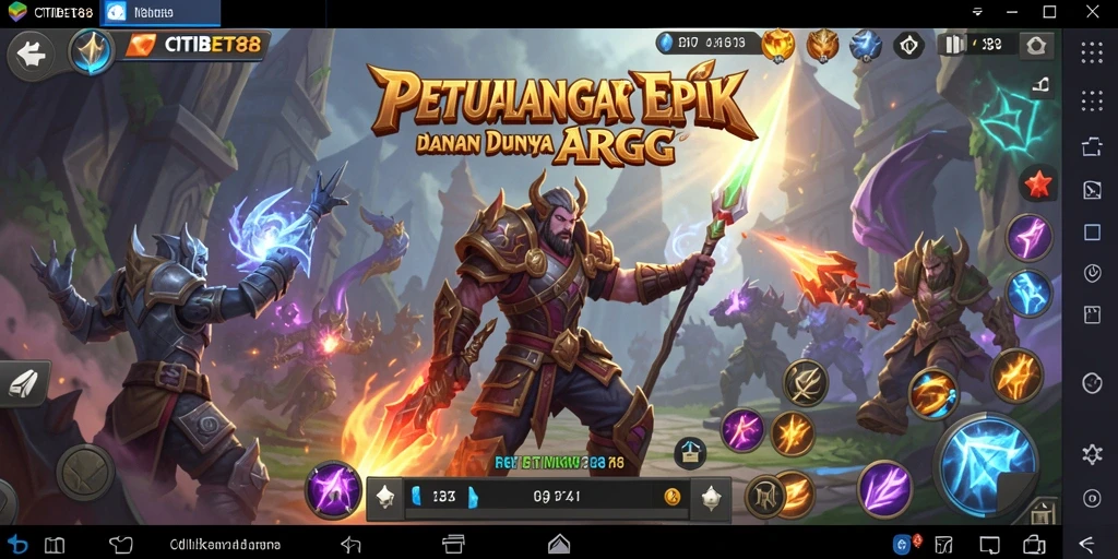 Tangkapan layar gameplay CITIBET88 menampilkan aksi petualangan yang seru.