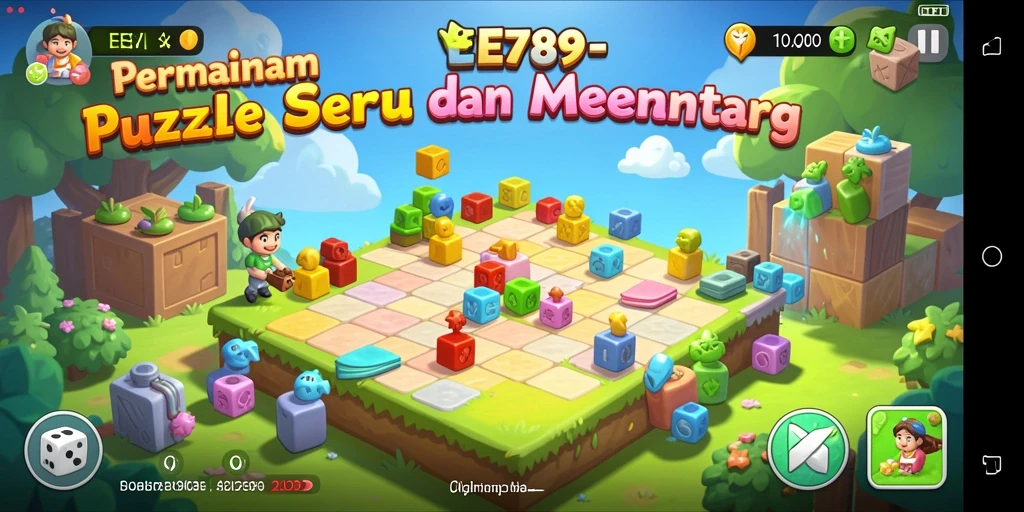 Screenshot gameplay EE789 menampilkan teka-teki yang menantang untuk diselesaikan.