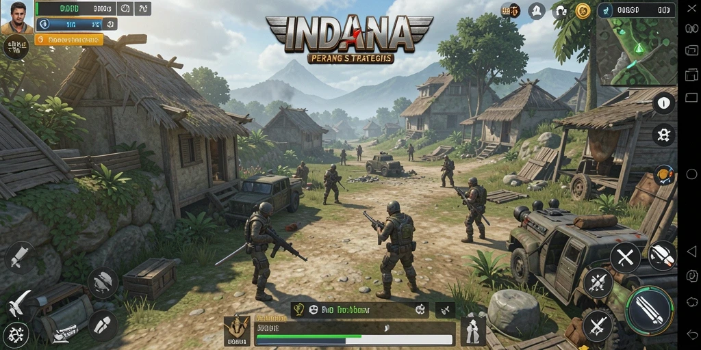 Screenshot gameplay INDAAA yang menunjukkan aksi TPS yang mendebarkan.