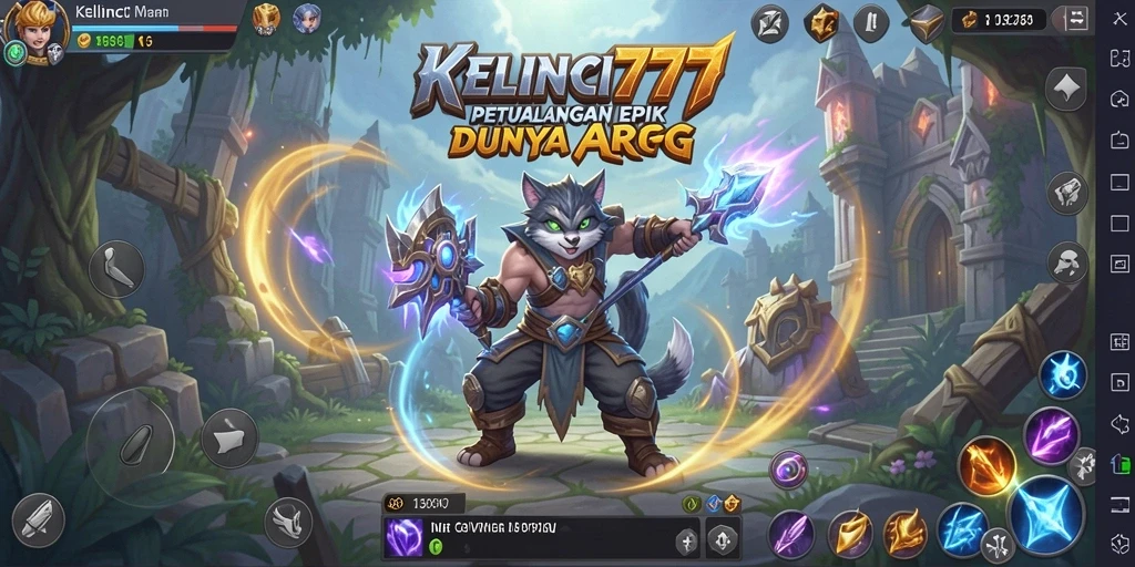 Tampilan gameplay mendebarkan dalam KELINCI777, penuh aksi dan strategi.