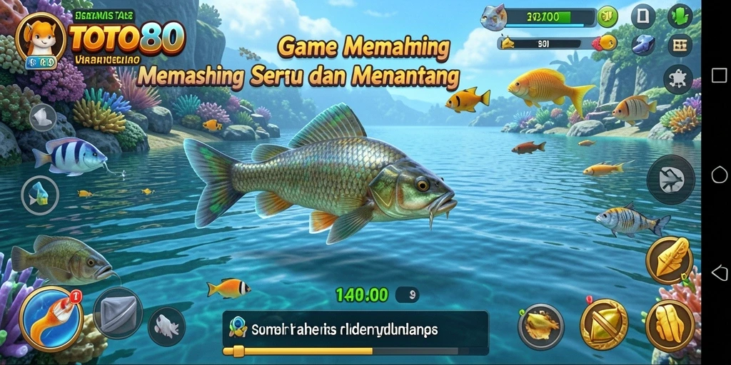 Tampilan gameplay Fishing yang memukau di TOTO80.
